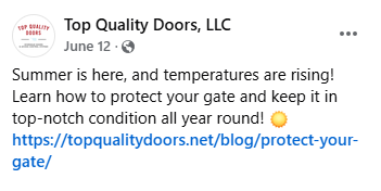 protect your gate blog caption